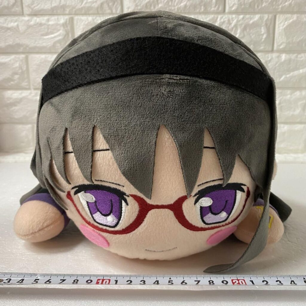 Madoka Magica mega jumbo Nesoberi Plush Doll Stuffed toy Akemi Homura SEGA Japan