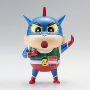 Crayon Shinchan Cosplay PVC Figure Action Kamen Shinchan & Paper Robot Shinchan (Ver. Action Kamen Shinchan Special Color) 12 cm | Animefigurer.se