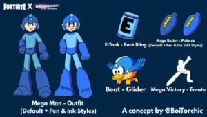 Fortnite x Mega Man: Dual Override Concept - Mega Man : r/Megaman