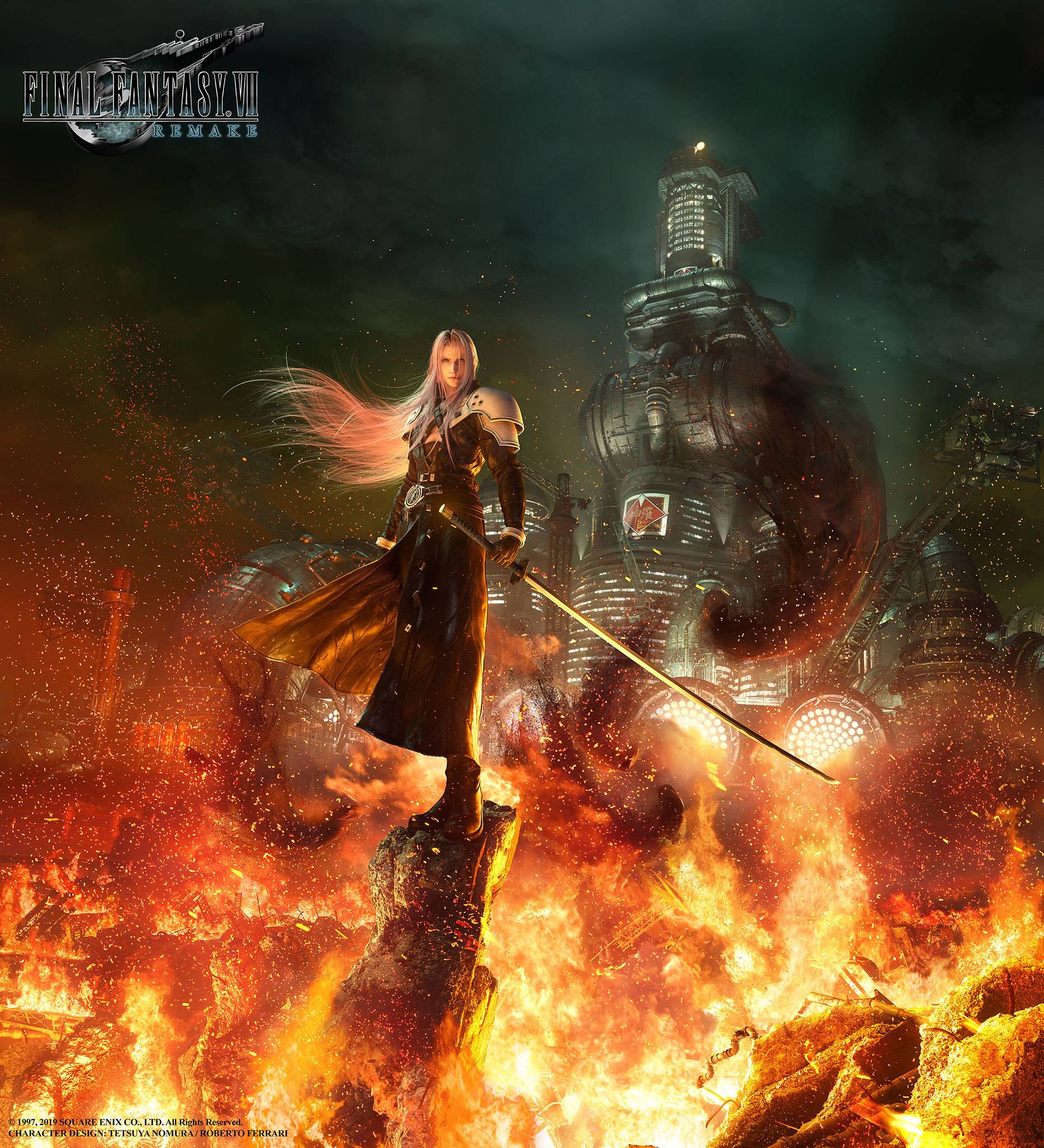 Image] Final Fantasy VII Remake - Sephiroth key art revealed : r/PS4