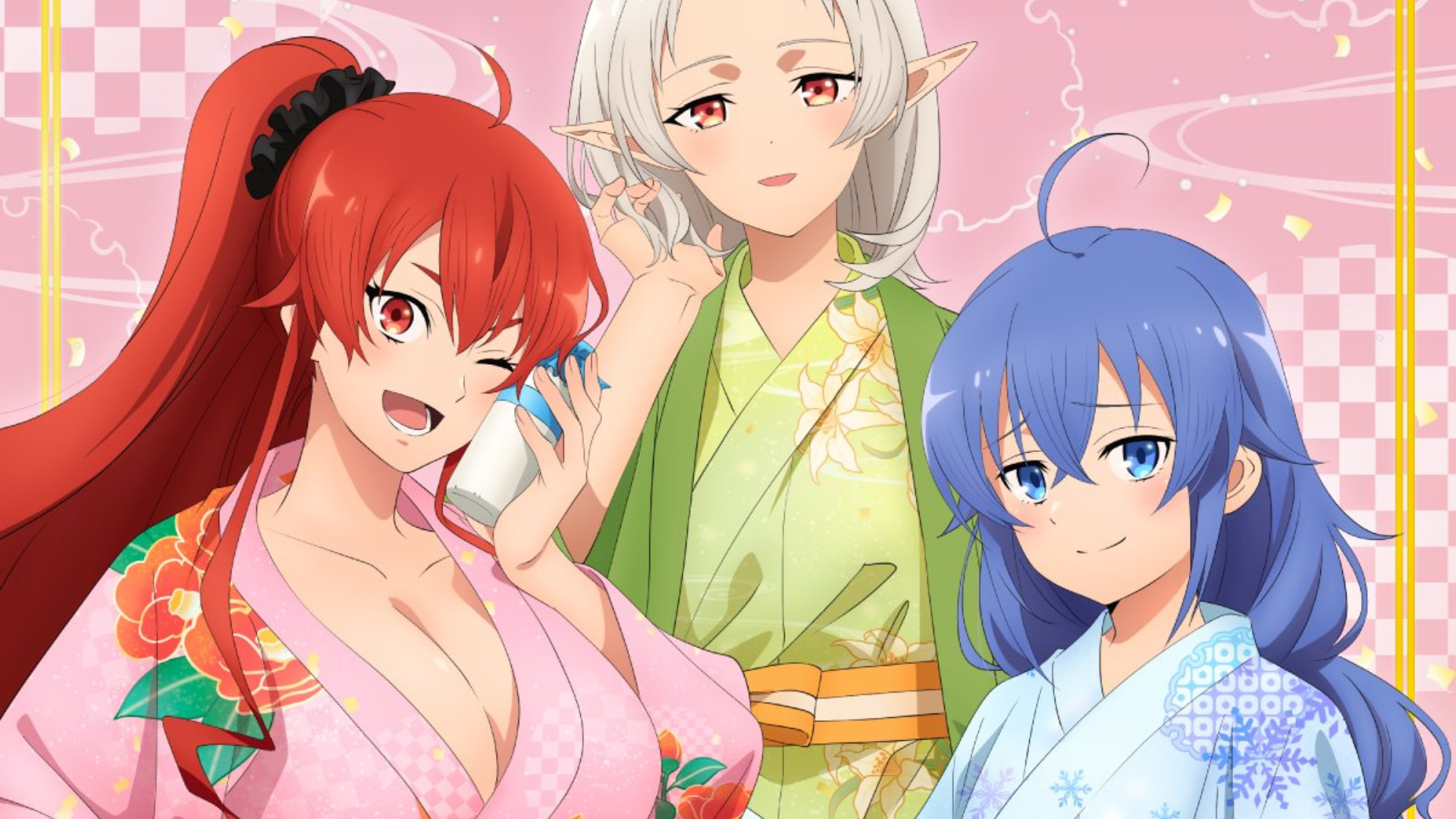 Mushoku Tensei Reveals New Eris, Sylphiette and Roxy Yukata Illustrations for Kyoto International Manga Anime Fair 2026 - Anime Corner