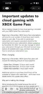 Cloud hour limits : r/XboxGamePass