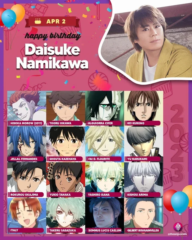 Happy 47th birthday to Daisuke Namikawa who voices as Tooru Oikawa! : r/haikyuu