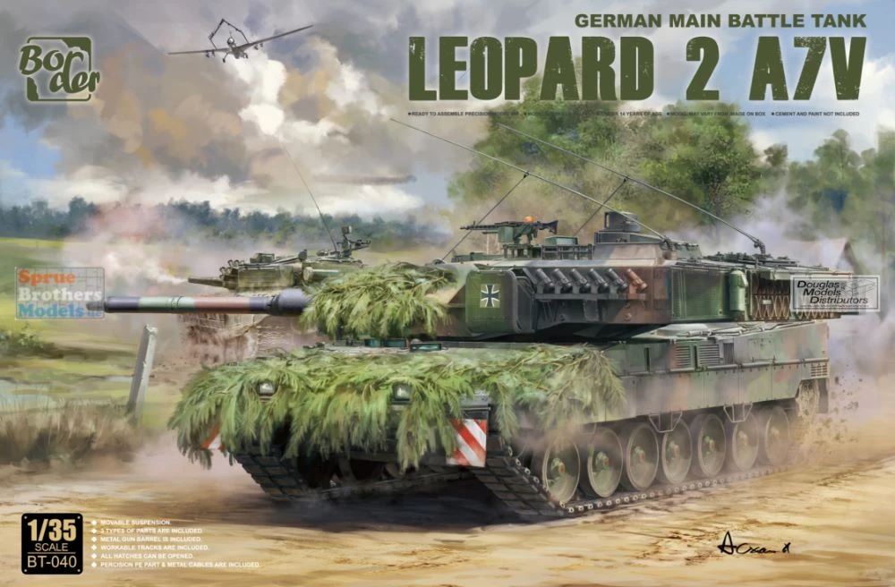 BDMBT040 1:35 Border Model Leopard 2A7V