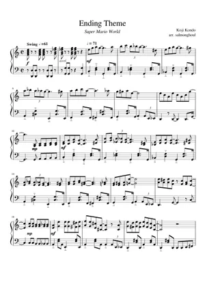 SM64 - Ending Theme [Piano] Sheet Music for Piano (Solo) | MuseScore.com