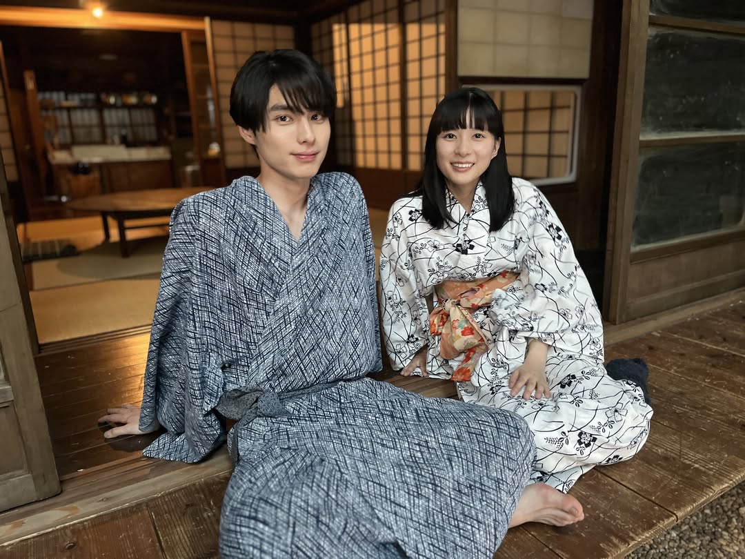 unleashthegeek on X: "Yoshine Kyoko and Honda Kyoya on set of Fuji TV drama 'Nami Uraraka ni, Meoto Biyori'." / X