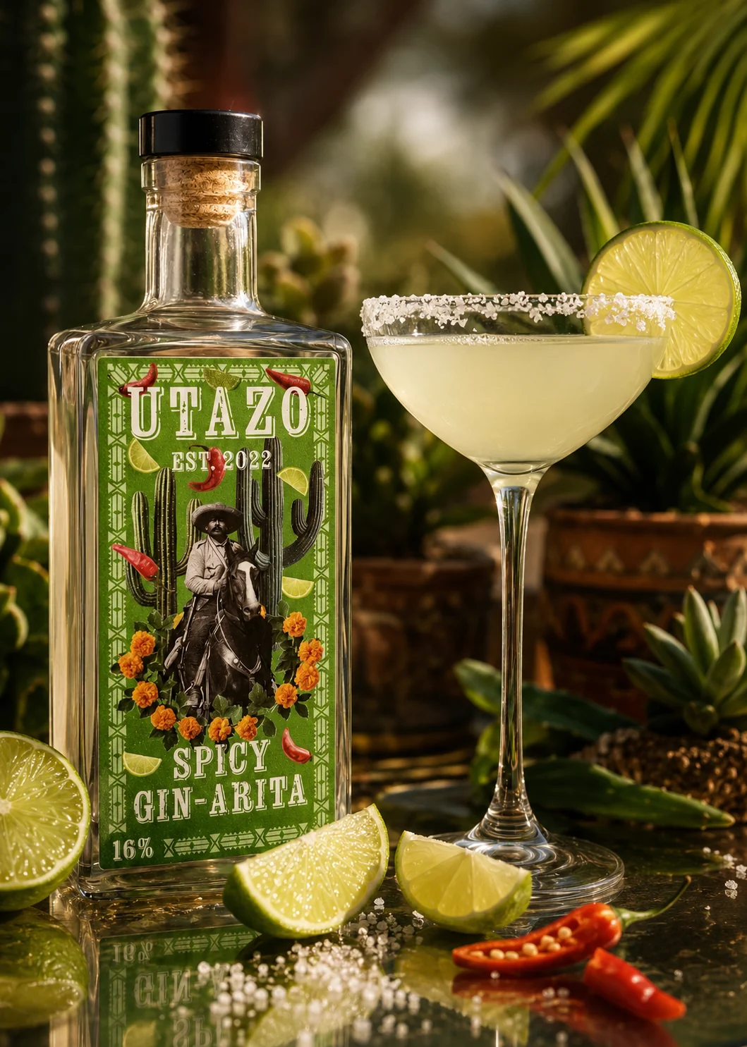 UTAZO Spicy Gin-Arita - Spicy Margarita Ready-to-Drink Cocktail – UtazoSpirits