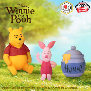 BANPRESTO Winnie the Pooh Mini Mascot Prize Figures Recreate Classic Pooh and Piglet Memes