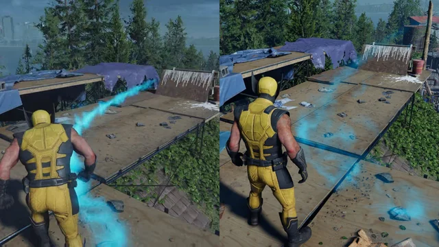 Insomniac has put in a hotfix to reduce the opacity of the blue scent trail in 'Wolverine'. They also say they are exploring adding a toggle option to turn it on and