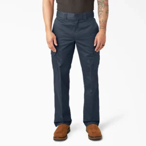 Dickies Men's Relaxed Fit Cargo Work Pants - Dark Navy 38