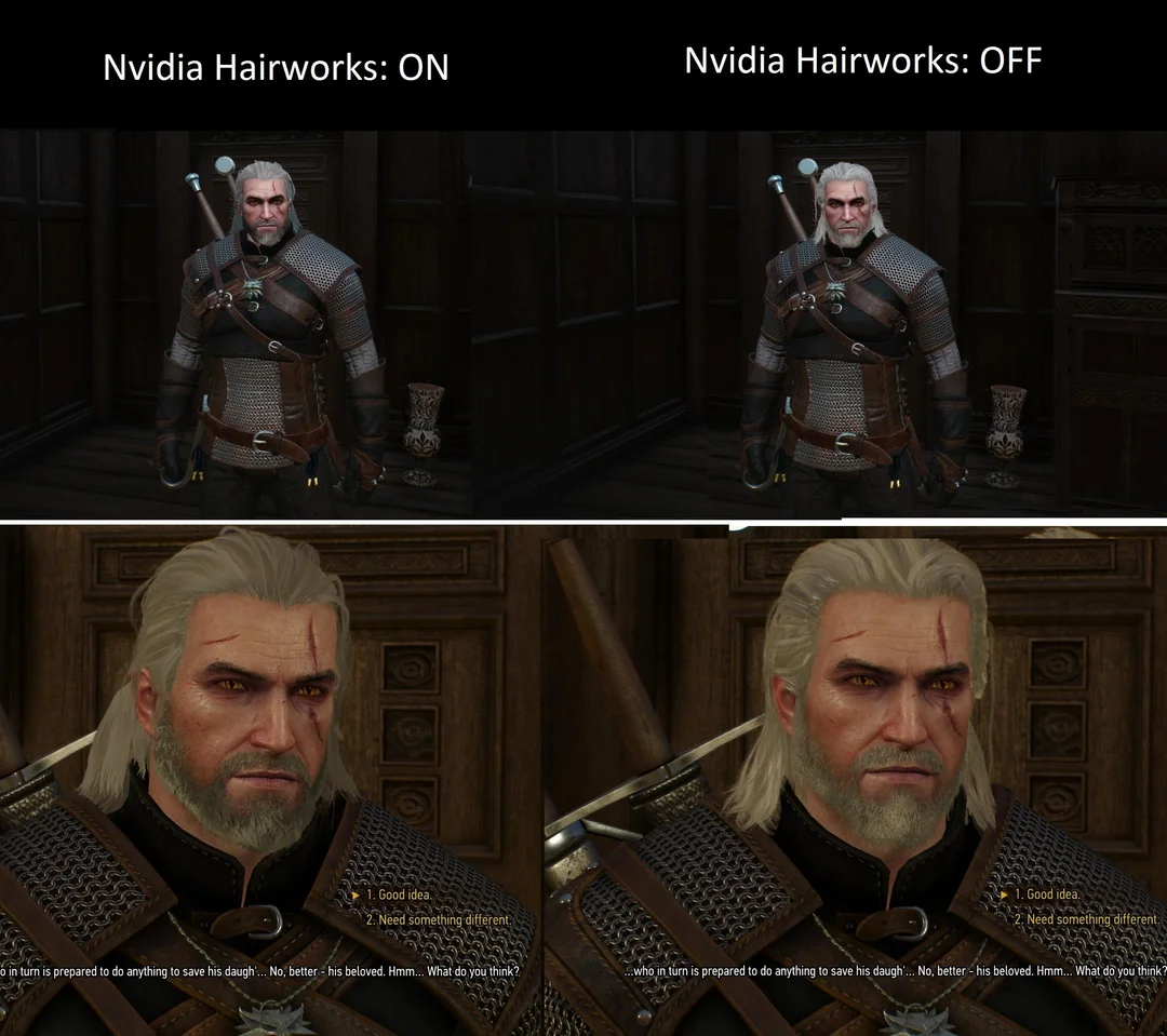 What do you guys prefer, Nvidia Hairworks: ON or OFF? : r/witcher