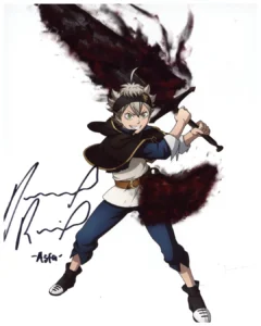 Dallas Reid Signed 8x10 Photo Asta Black Clover Zobie COA – Zobie Productions