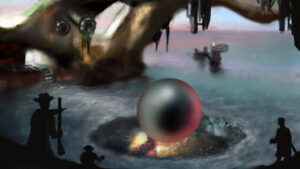Renmach Sphere Anomaly" - one of the first concept art paintings I created for my science fiction world. : r/worldbuilding