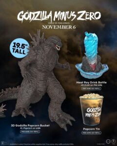 Does the "Godzilla-0.0" Popcorn Bucket Steal the Show? A 19.5-Inch Full-Body Godzilla and Premium-Format Posters Revealed