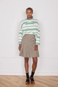 TOSHI SKIRT | BROWN & Black MINI CHECK S