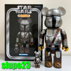 Medicom 400% + 100% Bearbrick ~ Star Wars Be@rbrick Mandalorian Boba Fett