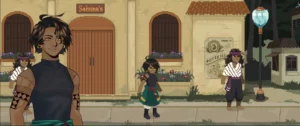 This is an otome game with exploration we're making! Thoughts on the character design and how it matches the pixel art? : r/otomegames