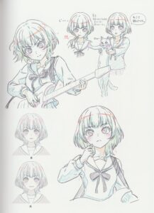 MyGO!!!!! and Ave Mujica character design sketches, from the BD booklets : r/BanGDream