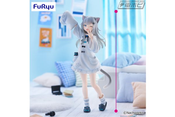 VTuber・Nachonekoがプライズフィギュア化！ウインク＆あくびポーズで朝の眠たげな雰囲気を再現！ | 電撃ホビーウェブ