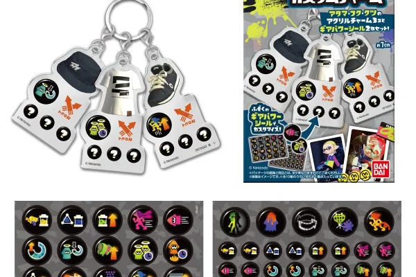 Splatoon 3 Gear Triple Charm (Set of 10 Pieces)