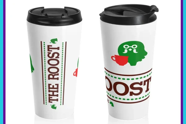 The Roost Café Travel Mug | 15oz | Animal Crossing Brewster Coffee Cup - Etsy