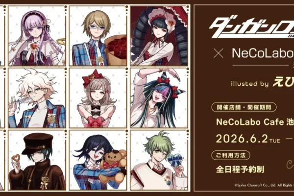 Danganronpa Characters Take Center Stage in Limited-Time NeCoLabo Cafe Event