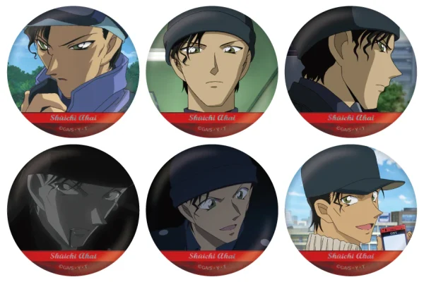 BOX] Detective Conan Scene Trading Hologram Can Badges Akai Shuichi C