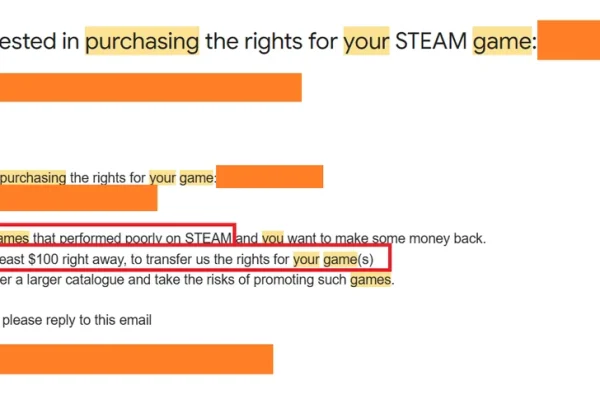 Someone just offered $100 to buy the rights to my Steam game. I feel oddly insulted. : r/IndieDev