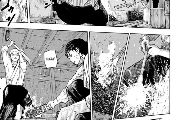 I mean Chihiro has to use his smithing skills at some point right? : r/ Kagurabachi
