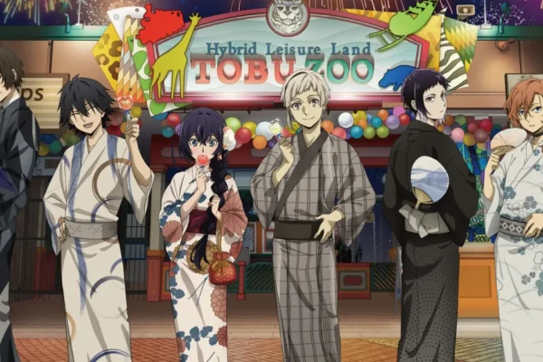 Bungo Stray Dogs' Announces New Tobu Zoo Collab with Limited Edition Yukata Themed Merch