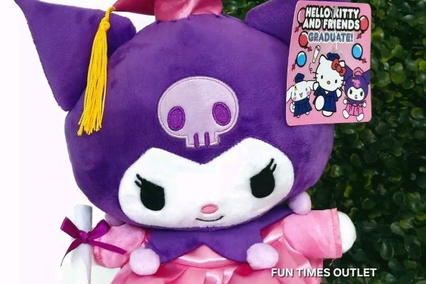 Sanrio Kuromi 10" Graduation Plush Class 2026 Hello Kitty And Friends Collection