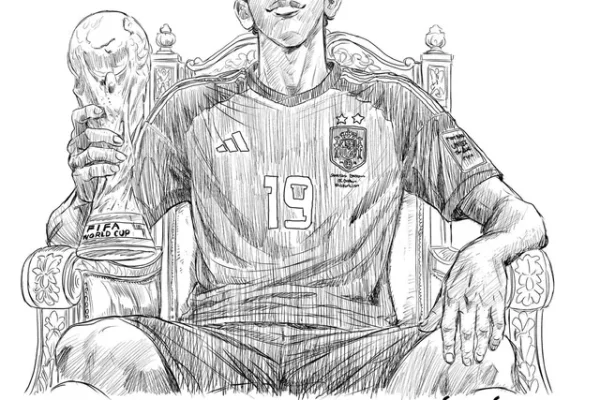 Illustration of Lamine Yamal by Yugo Kobayashi-sensei to celebrate Spain winning the World Cup : r/Ao_Ashi