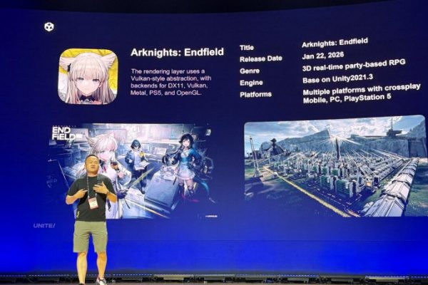Hypergryph Senior Tech Director Honghui Fei revealed the optimization technologies for Arknights: Endfield at Unite Seoul 2026. The team utilized a custom ECS, unified culling, and a C++ render pipeline to manage