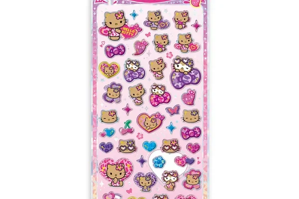 Tan Hello Kitty Pop Seal Sticker [Leopard]