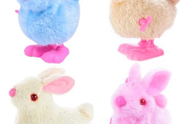 Amazon.com: Bunny Jumping Chick Wind Up Toys Novelty Chicken Hopping Windup Toy for Kids Toddlers Easter Egg Hunt Basket Stocking Stuffers Party Favors Goody Bag Fillers Birthdays Gifts (Color A) : Toys
