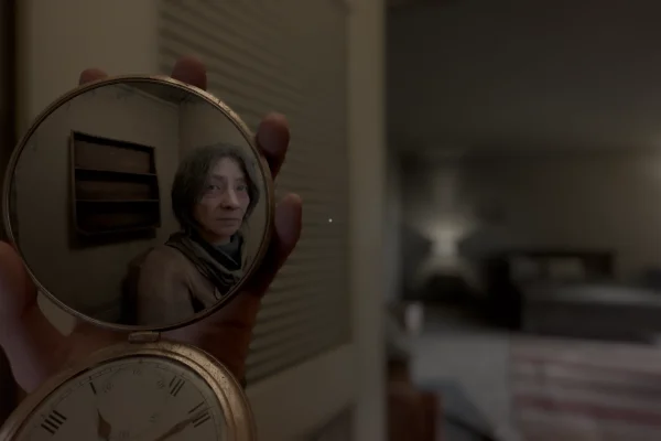 Making a horror game (Perceptum) where you play a medium in a creepy house (classic story). But I wanted core mechanics that make player uncomfortable and paranoiac: a mirror to see the