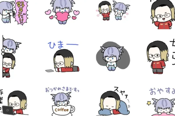 YOASOBIのLINE公式スタンプ登場、「天才的」など日常使いに最適な40種類入り - 音楽ナタリー