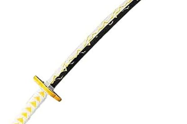 Amazon.com: Agatsuma Zenitsu Nichirin Sword Demon Blade Size 50cm PVC Imitation etc.