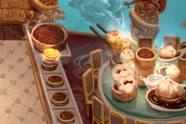 I made (fan) concept art of arenas for TFT! Part 3: "Dragon's Feast" 🐉🍽️ : r/TeamfightTactics