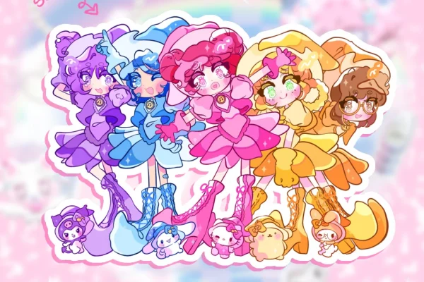 Ojamajo Doremi Sticker | Decoration Sticker 3" | Laptops, Notebooks, Journaling - Etsy