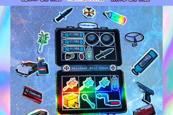 Resident Evil Briefcase Vinyl Decal Handmade RE Sticker Sheet Gift - Etsy