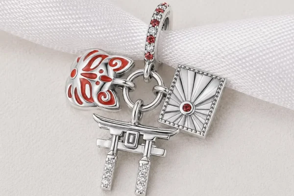 Japan Bead Fits Pandora Charm Bracelet, Torii Gate Kitsune Mask, Rising Sun, Tokyo Gift - Etsy