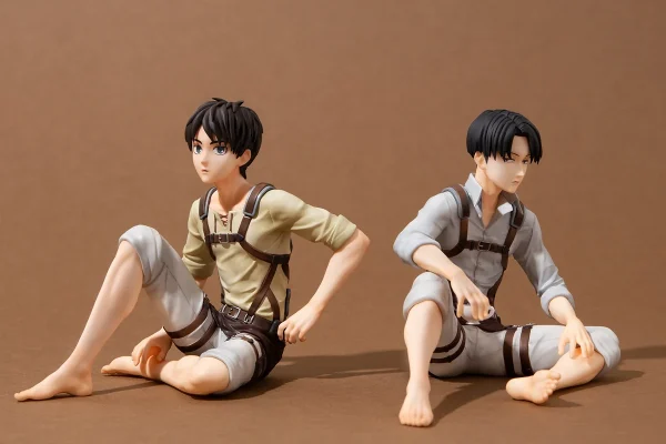 G.E.M. Series Levi Ackerman & Eren Yeager On the Palm - Attack On Titan Official Statue - MegaHouse