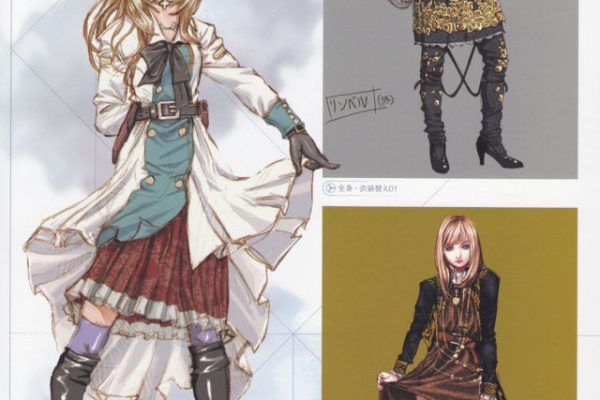 Development artwork of various costume designs for Leanne / Reanbell from Resonance of Fate / End of Eternity. – @thesegasource on Tumblr